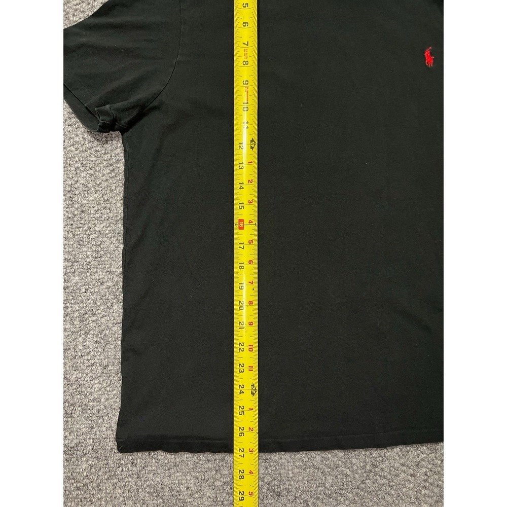 Polo Ralph Lauren Men's Black Logo Cotton Knit Short Sleeve T-Shirt Crew Neck XL - Picture 6 of 7